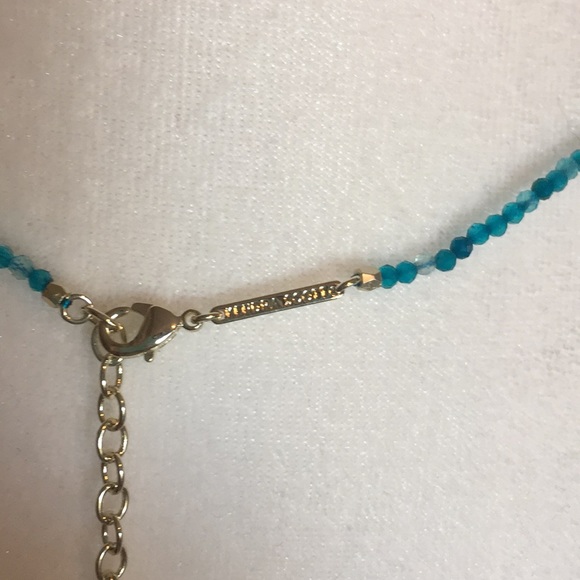 Kendra Scott Beaded Blue Elisa Necklace - Picture 5 of 5